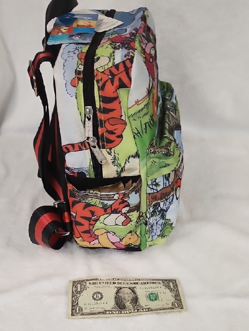 Disney Winnie the Pooh Canvas Character Backpack - Orange, Green, Blue, Red - Picture 9 of 9